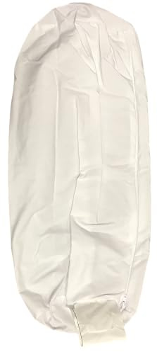 Jackson Roll Zip on Pillowcase (Pillow case only, Does not Include The Pillow) (White Polyester)