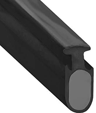 Soft Flexible Black Rubber Bubble Shower Seal | for Bi Folding Doors | Fits Into a 5mm Channel | BIF026 (1 Metre)