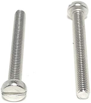 M3-.50 x 25 Stainless Steel Slotted Cheese Head Machine Screw DIN84 A2 M3x25 (50 Pieces)