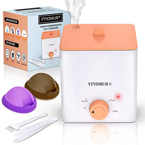 Menstruationsscheibe mit Sterilisator – Menstruationstassen-Sterilisator-Dampfgarer, wiederverwendbare Menstruationsscheibe, Menstruationstassen-Set (Sterilisator + Scheibe)