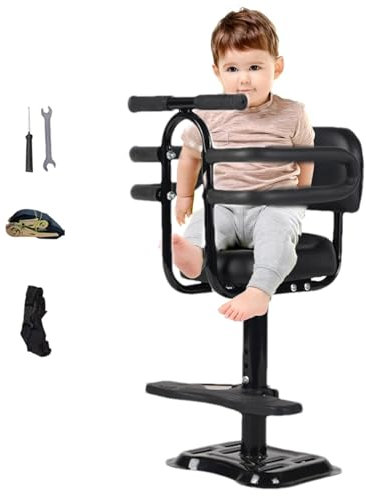 Siège de vélo pour Enfant, siège de sécurité pour Enfant pour Scooter électrique - Siège de vélo Amovible pour,Siège de vélo pour Enfant, Porte-vélo Amovible pour vélos, système d'ancrage à
