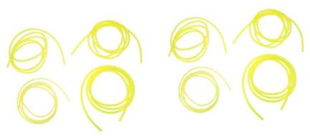 POPETPOP 8pcs Lawnmower Pipe Gas Line Hose Petrol Line Hose String Trimmer High Strength Flexible Safe