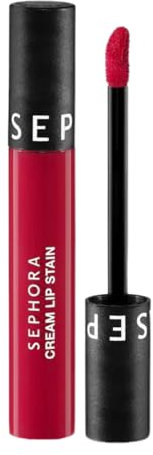 SEPHORA Favorites Cream Lip Stain Liquid Lipstick – 125 Rose Flambe (mate Hot Pink Red) – 5 ml