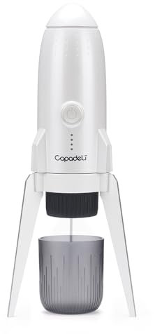 BENFUCHEN Machine à expresso portable 3 en 1, machine à expresso électrique auto-chauffante, machine à café de voyage de 19 bars avec café moulu et dosettes NES PRESSO/DolceGusto, couleur blanche