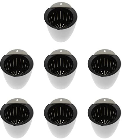 YARNOW 7pcs Automatic Self Watering Flower Pot Indoor Round Planter for Plants Watering Planters for Hanging