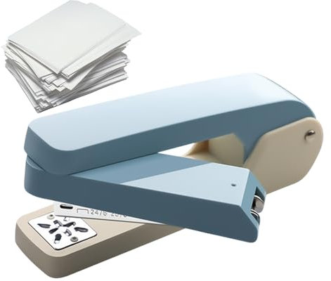 Grapadora de brazo largo | Grapadora de sillín | Giratoria | Folleto, sillín ajustable para engrapado central, ideal para oficina, escuela y uso en talleres de impresión