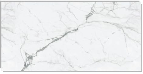 IZODEKOR SPC - Pannello da parete in marmo bianco, 60 x 120 cm, pannello posteriore da cucina, 1 pezzo resistente all'acqua, resistente al calore, protezione contro gli schizzi, rivestimento in PVC