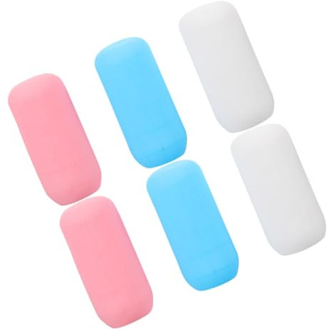 Gogogmee 6Pezzi Manicotti Elasticizzati per Bottiglie Viaggio Silicone Protezione Perdite per Contenitori Lozione Shampoo e Cosmetici e Sicuro per Viaggi