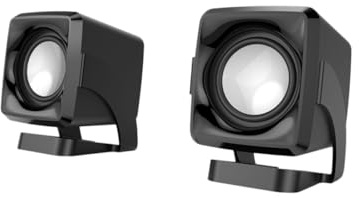 SHINEOFI 2piezas Altavoz Multimedia Portátil USB Caja De Sonido para Computadora Fácil De Usar y Compacto para Hogar y Oficina