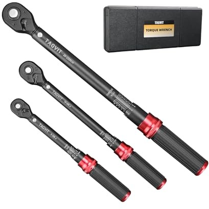 3-Piece Torque Wrench Set 5-25Nm 10-60Nm 20-220Nm for Auto Workshop DIY