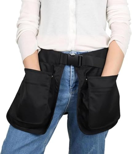 Generico Grembiule da addestramento per Cani, con Tasche Rimovibili e Cintura Regolabile, Tasche portaoggetti per Attrezzi, da Donna, Uomo, Marsupio Multifunzione Multiuso con Cerniera e Tasche Mult