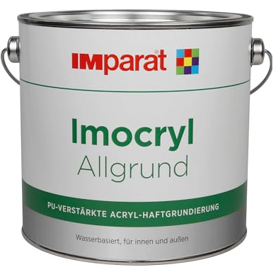 IMparat Imocryl-Allgrund weiß 2,5 l Universal Acryl-Haftgrund | PU-verstärkt | innen und außen | für Holz, Zink, Hartkunststoffe uvm. | schnelltrocknend| | hohes Haftvermögen | Profi-Qualität