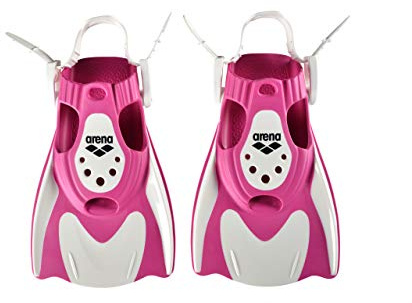 ARES5 Erwachsene Arena Unisex Trainings-Flosse Powerfin Fit Trainingsflosse White-pink L