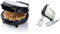 Bestron Waffeleisen für klassische Herzwaffeln, Waffelmaker mit Backampel & Antihaftbeschichtung, 700 Watt, Farbe:Schwarz & Philips HR3741/00 Handmixer (450 Watt, 5 Geschwindigkeiten) weiß/schwarz