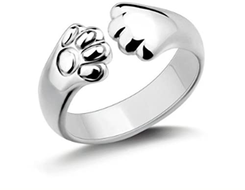 MAYIYAHO Lindo Anillo de Garra de Gato Damas Simple joyería de Moda Anillos Banquete Fiesta cumpleaños Regalo Mujer Anillo de Boda Anillo Abierto