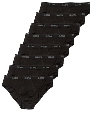 Sloggi Slip Bassi Uomo Men Basic Mini 8P, Nero 6