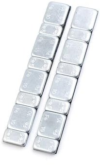 Partuto 60g 2.1oz Motorbike Car Wheel Balance Weights 124 x 18mm 2pcs Replacement