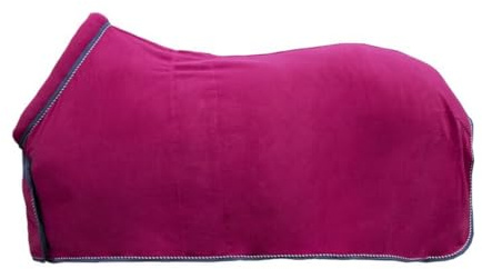 HKM Extra stil svettfilt med krage vinröd 195