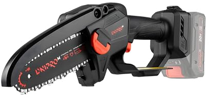 Dnipro-M Mini Motosierra a Batería 20V Sin Escobillas, Espada 15cm, Solo 1,4 kg, Poda con Una Mano - DMS-200BC (Sin Batería ni Cargador)