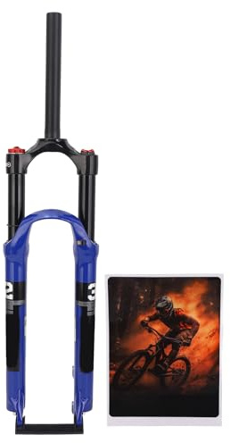 Horquilla de suspensión delantera para bicicleta de 29 pulgadas, aleación de magnesio, amortiguador, suspensión neumática, horquilla delantera para bicicletas de montaña, color