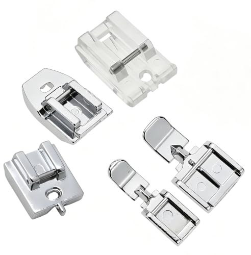 5Pcs Zipper Foot for Sewing Machine Includes Walking Foot & Invisible Type