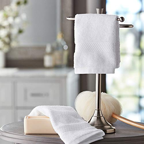 Member's Mark Hotel Premier Collection 100% Cotton Luxury Washcloth, 2-Pack, White