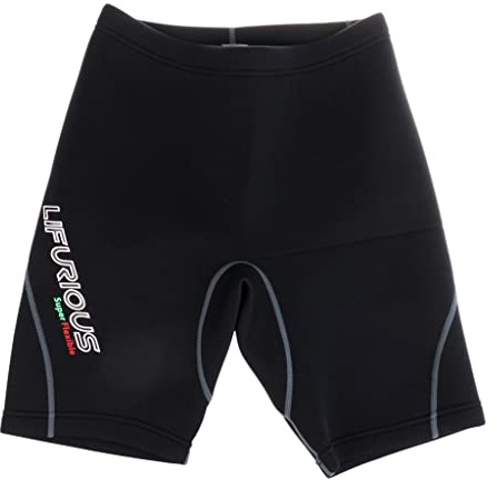 MagiDeal Men's 2mm Neoprene Swim Shorts Super Stretch Comfortable Wetsuits Pants S M L XL - Black, XL
