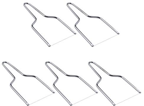 Hemoton Lot de 5 trancheuses à fromage en acier inoxydable avec fil à fromage multifonction