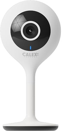 CALEX Smart Mini caméra IP d'intérieur - Caméra de Surveillance Wi-FI - 1080P Full HD avec Vision Nocturne - Audio bidirectionnel - Mémoire Extensible Via Carte MicroSD ou Cloud