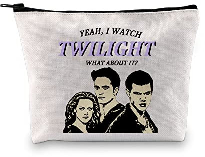 The Vampire Inspired Yeah I Watch Twilight What About It Reißverschlusstasche, Vampir-Mädchen-Make-up-Tasche, Uhr Twilight Tasche EU, M