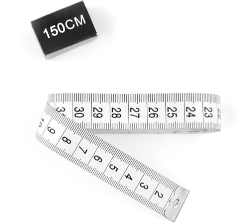 WINTAPE Mètre ruban de couturière/mètre ruban pour le corps/mètre pour le corps/le corps, 150 cm (blanc)