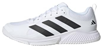 adidas Men's Court Team Bounce 2.0 Shoes, Cloud White/Core Black/Cloud White, 11.5 UK