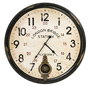 WAY HOME STORE Orologio da parete London Bridge con pendolo