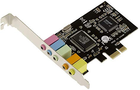 KALEA-INFORMATIQUE Scheda audio PCI Express a 5.1 canali con chipset CMedia CMI8738/PCI-SX e ASM1083 - PCIe x1, profilo alto e basso