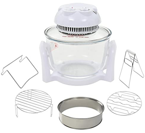 vidaXL Halogenofen Heissluftofen mit Erweiterungsring 800W 10L Halogenoven