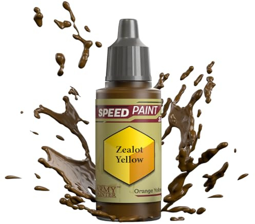 The Army Painter Speedpaint Zealot Yellow 2.0, Single Acrylic Paint 18ml One-coat Painting Soloution For Fantasy Tabletop Miniatures Like Warhammer 40k and Dungeons And Dragons Figures