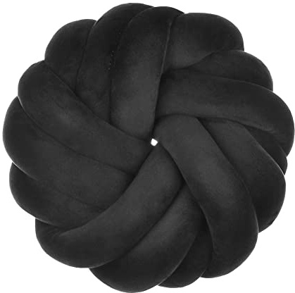 SHANGMAOYO Throw Pillow Creative Knot Pillow Decorative Cushion,Short Plush Knot Ball Pillow Handmade Creative Knotted Ball Pillow for Bedroom Sofa House Car Office Travel Decoration (G)