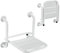 Ansobea Tabouret de Douche, Siège de Douche Rabattable pour Montage Mural, Stable et Sécurité,Montage Facile,Siège de Bain pour Les Personnes Handicapées, âgées et Femmes Enceintes