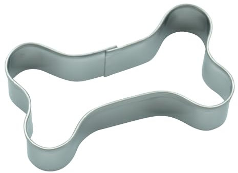 BekkiB - Emporte-pièce « os » – env. 5,7 x 3,2 cm – Emporte-pièce en forme d'os de chien en acier inoxydable – Passe au lave-vaisselle – Pour la cuisson des biscuits – 8129