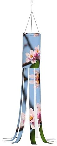 Manche à air motif fleur de prunier pour Halloween, Noël, décoration pour jardin, rue, aire de jeux