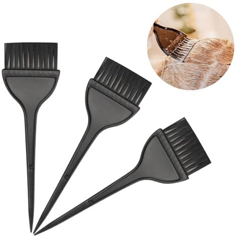 BIRLOZA 3 pezzo Pennello per Tinta Capelli,Pennello tinta capelli,Spazzola Tinta,Pennelli per Tintura,Spazzola per Tinture per Capelli,Pennello capelli,per Salone,DIY Tintura dei Capelli