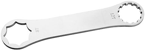 Milisten Clé à Fourche Double Tête Inoxydable Compatible avec Suntour Outil de Démontage pour Vélo pour Réparations Entretiens