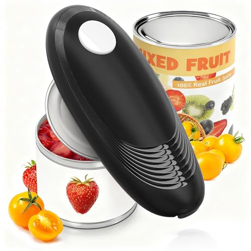 Electric Can Opener, Food Safe Automatic Can Opener with Smooth Edge, Open Your Cans with A Simple Press of Button, Can Opener Electric Kitchen Gifts for Seniors and Arthritis
