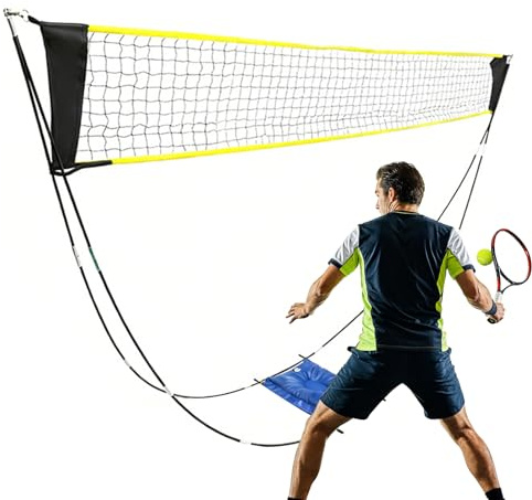 Dybnuhoc Volleybollnät | vikbar lättviktsutrustning | sportträning hopfällbart badminton tennisnät | för bakgården övning camping park hovstol gym skola högskola