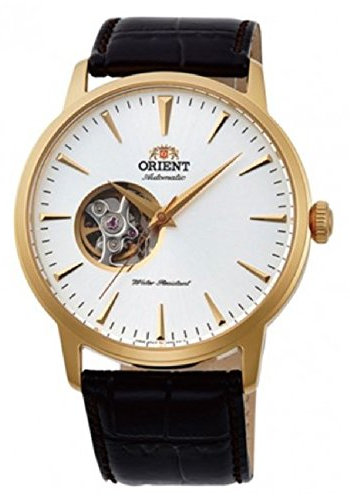 Orient Unisex Erwachsene Analog Automatik Uhr mit Leder Armband FAG02003W0