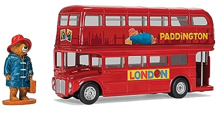 Corgi Diecast Model Cars - CC82331 Paddington London Bus and Figurine - Men, Women & Kids Souvenir Gifts from UK - Small Die Cast Toy Car Models for Boys, Gift for Motor Enthusiasts