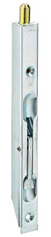 THIRARD - Verrou à Onglet à Bascule pour Fenêtre - Pêne Rond Coulissant - Acier Zingué - Hauteur 160 mm - Sécurité Portes et Fenêtres - Protection Intempéries - Gris