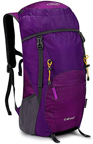 G4Free 40 l ryggsäck, vikbar vandringsryggsäck, ultralätt, rivbeständig, resa, camping, vandring, dagtursväska för män, kvinnor