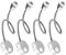 ledmo 4 Pack Leselampe Wandmontage LED Bett Leseleuchte 3W Bettleuchte Schwanenhals Lampe warmweiß Hell Nachtbeleuchtung Leselicht für Schlafzimmer