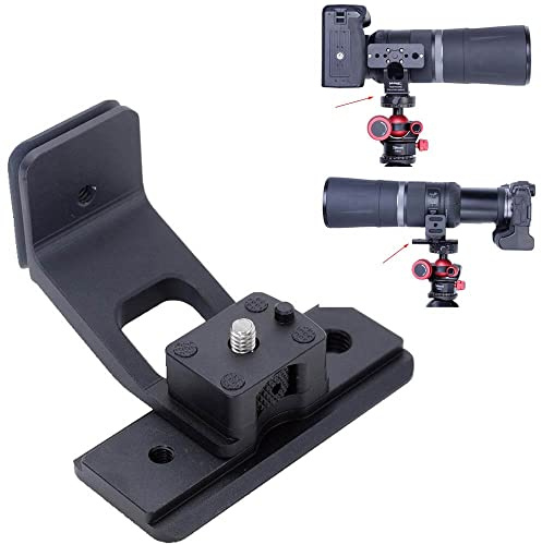 iShoot Base Anello di montaggio per treppiede piede Collare per obiettivo compatibile con Canon RF 600mm f/11 is STM & RF 800mm f/11 is STM, supporto verticale Shoot, 2 Arca piastre a sgancio rapido